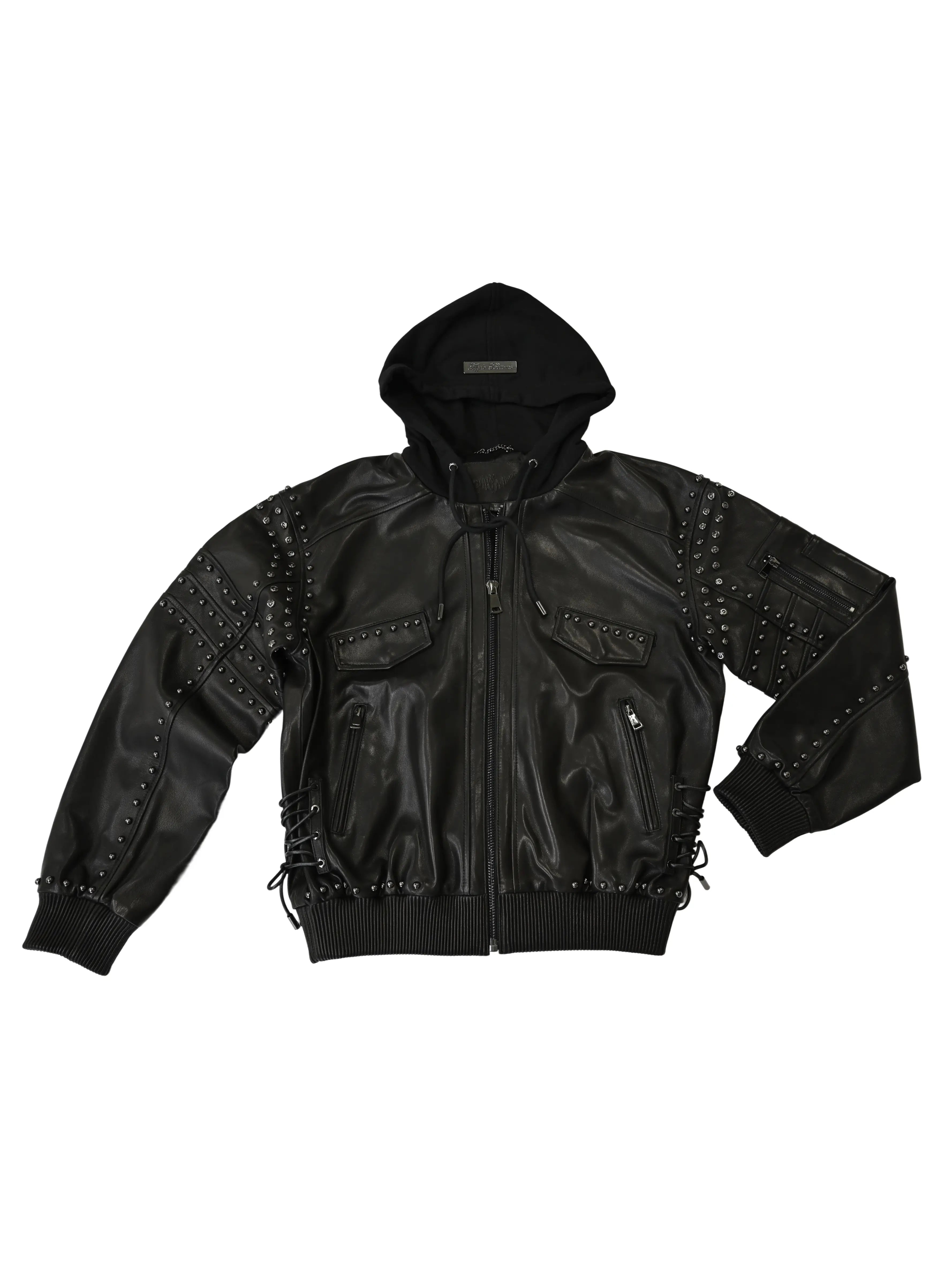 Leather Bomber Jacket