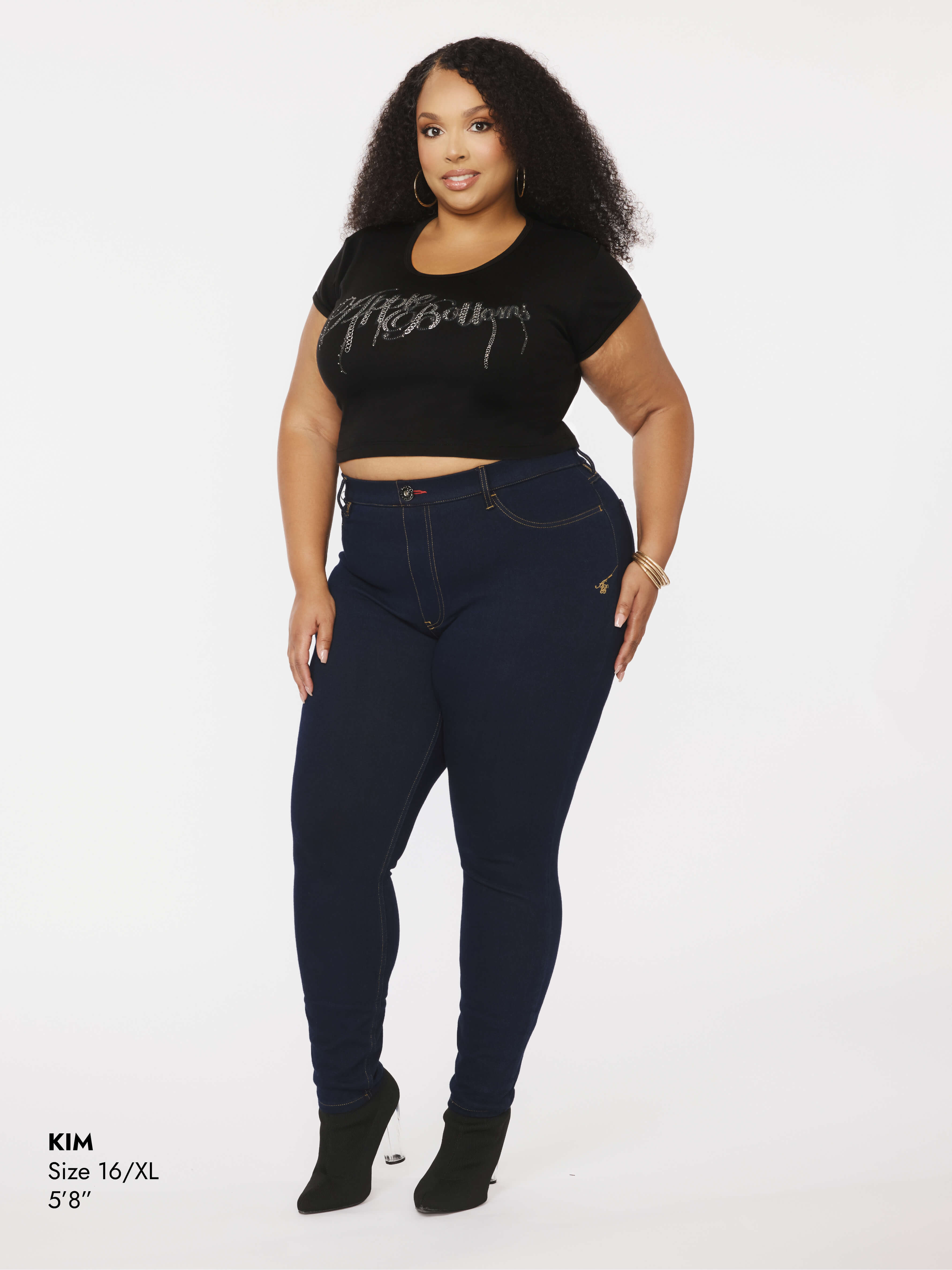 Chain Reaction Baby Tee - Black