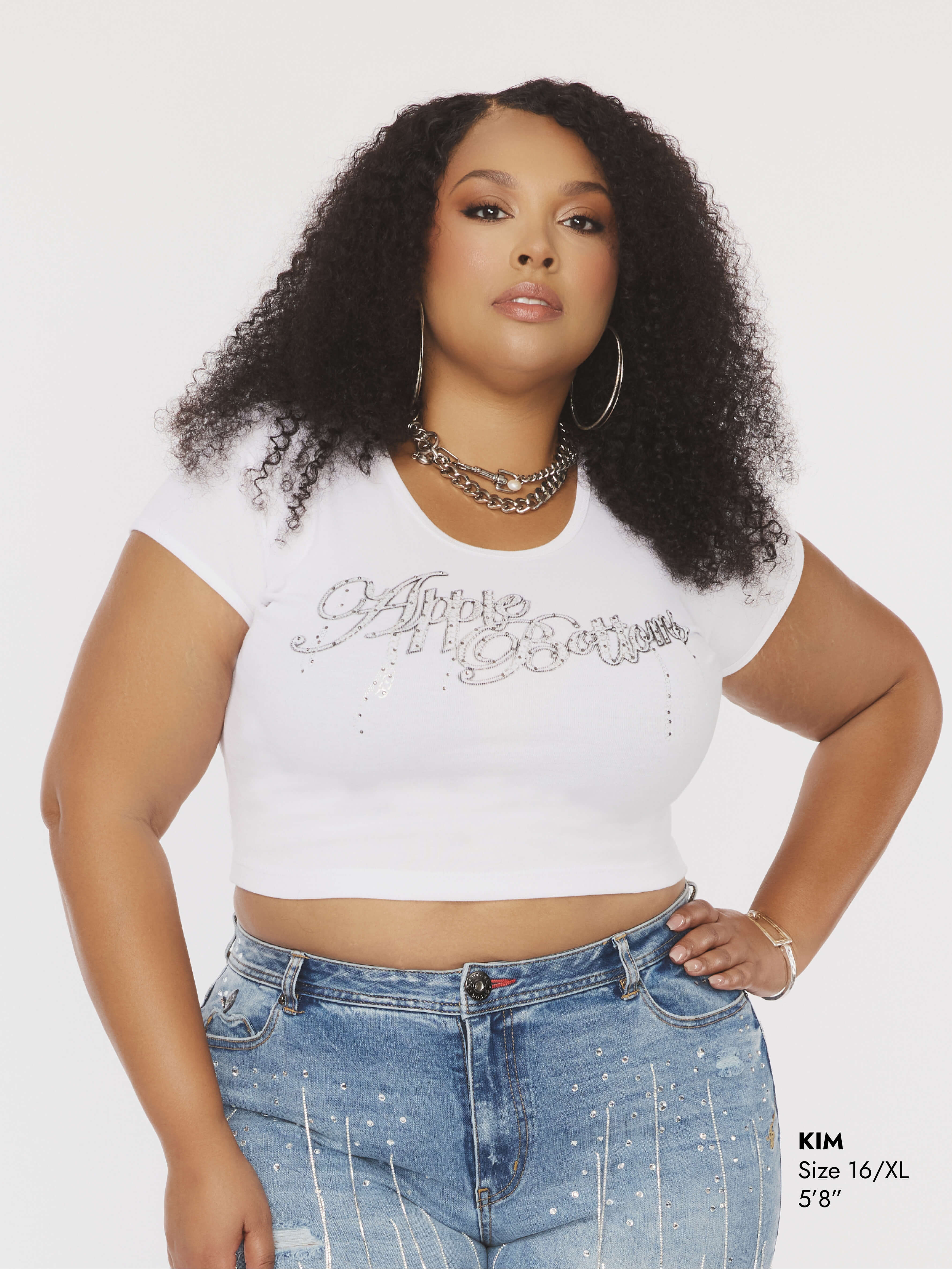 Chain Reaction Baby Tee - White