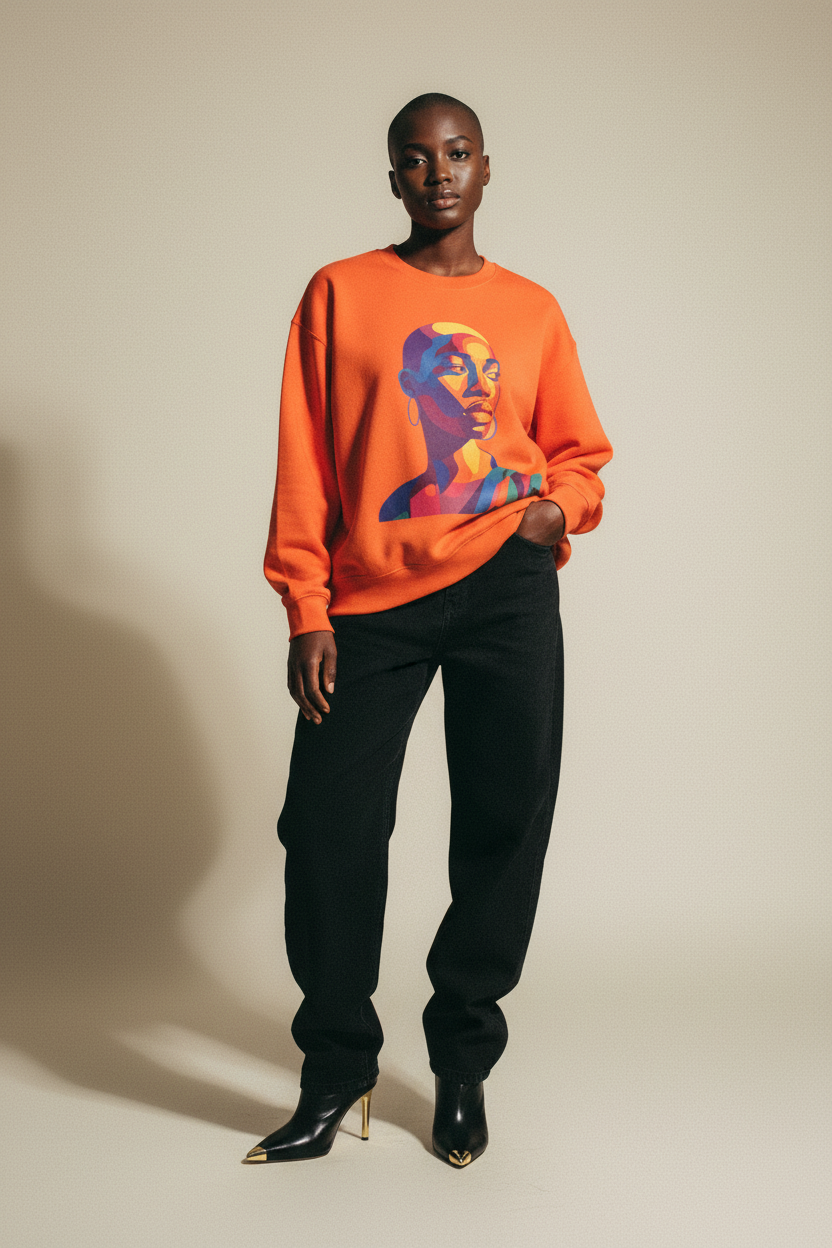 Bold Portrait Crewneck Sweatshirt