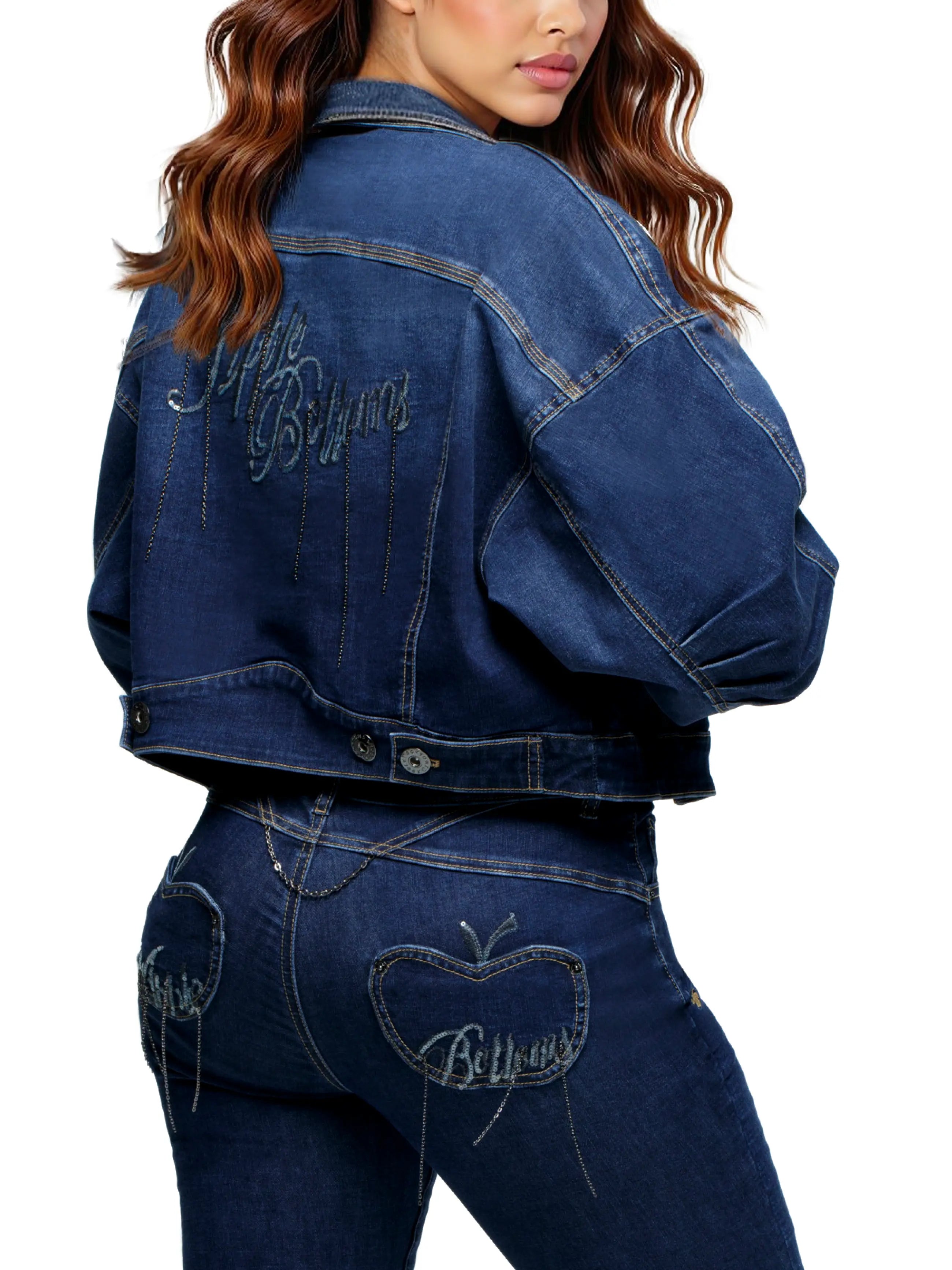 Denim Chain Link Jacket