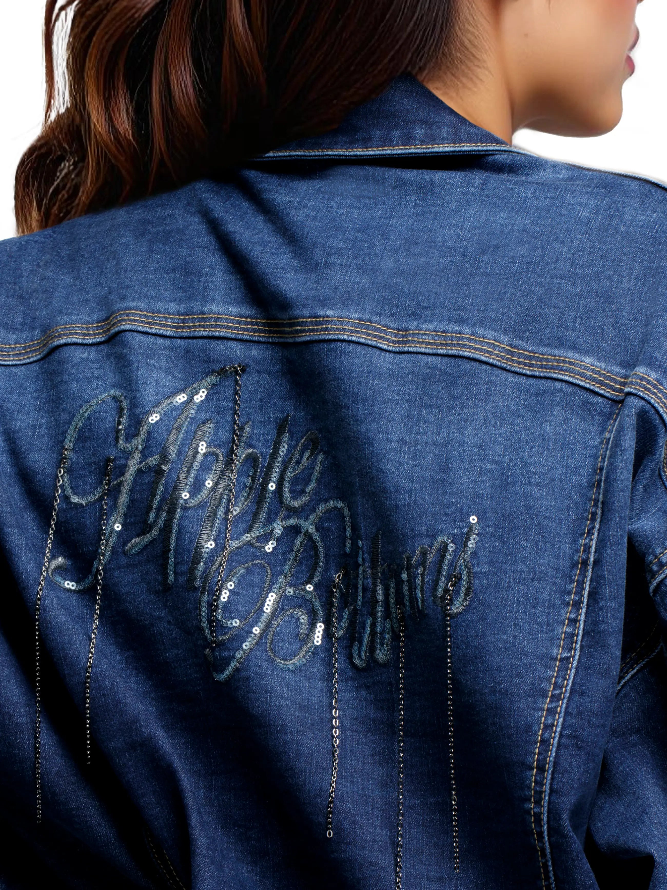 Denim Chain Link Jacket