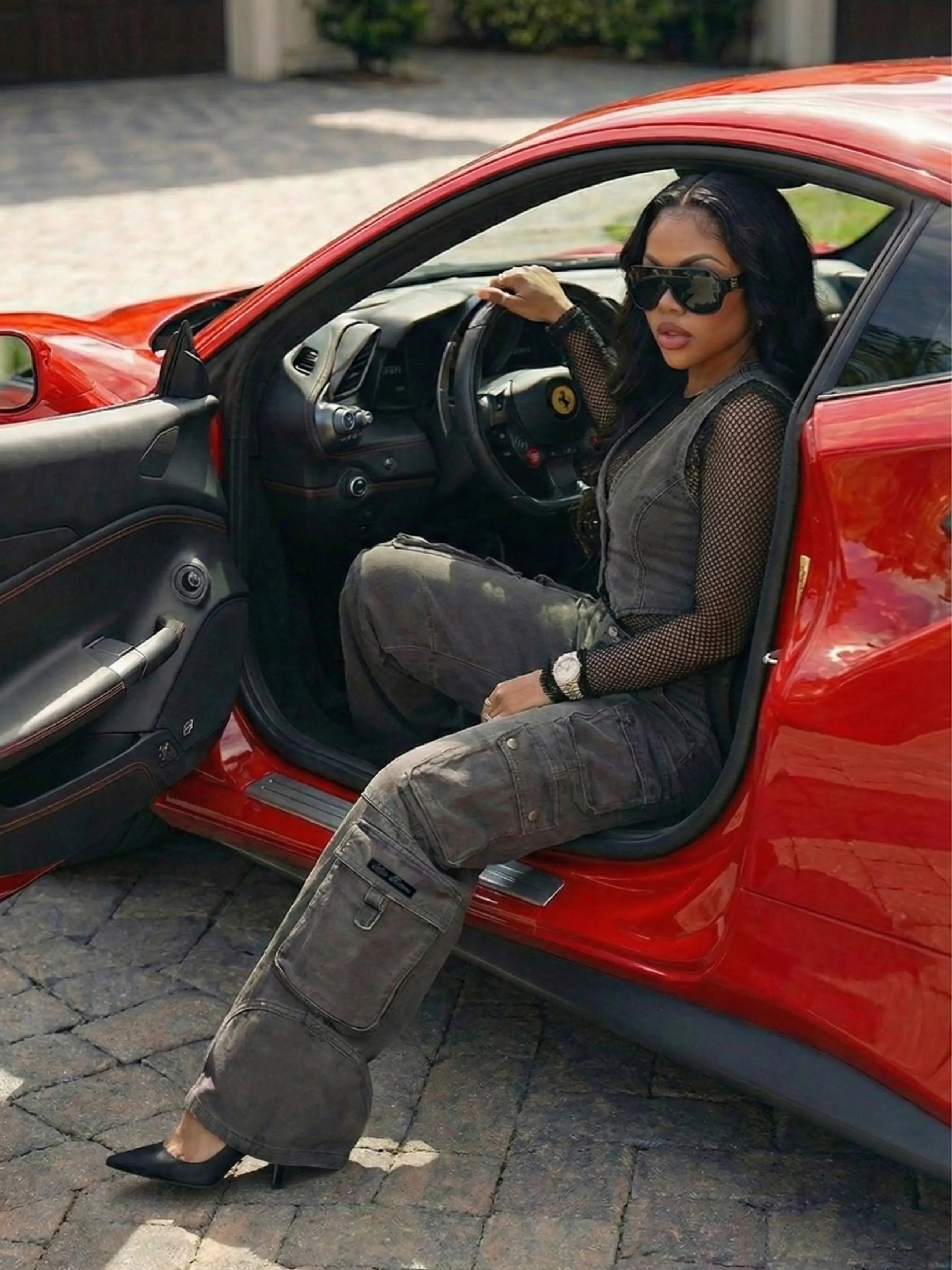 Low-Rise Twill Cargo Pant